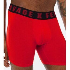Savage x Fenty Boxer Briefs Undie Men Size Small NWT Goji Berry Underwear